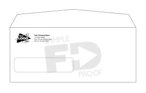 No 10 Window Envelope Custom Print