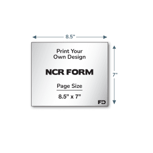Print Your Own Design NCR Form 8.5 x 7