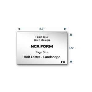 Print Your Own Design NCR Form 8.5 x 5.5