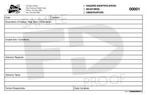 hazard id near miss customizable safety card
