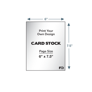 Print Your Own Design Card Stock 6 x 7.5
