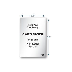Print Your Own Design Card Stock 5.5 x 8.5