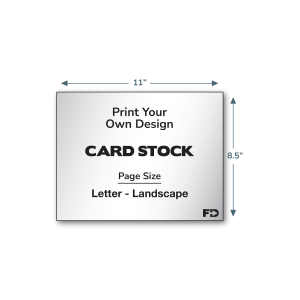 Print Your Own Design Card Stock 11 x 8.5