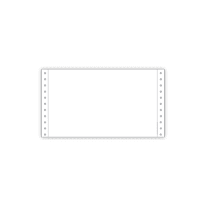 continuous feed white paper 8.5 x 5.5 1 part