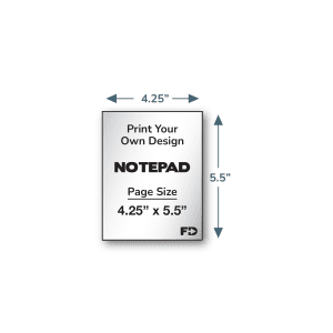 Print Your Own Design Notepad 4.25 x 5.5