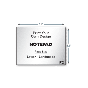Print Your Own Design Notepad 11 x 8.5