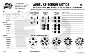 custom tire wheel retorque notice
