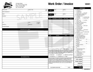Custom invoice plumbing
