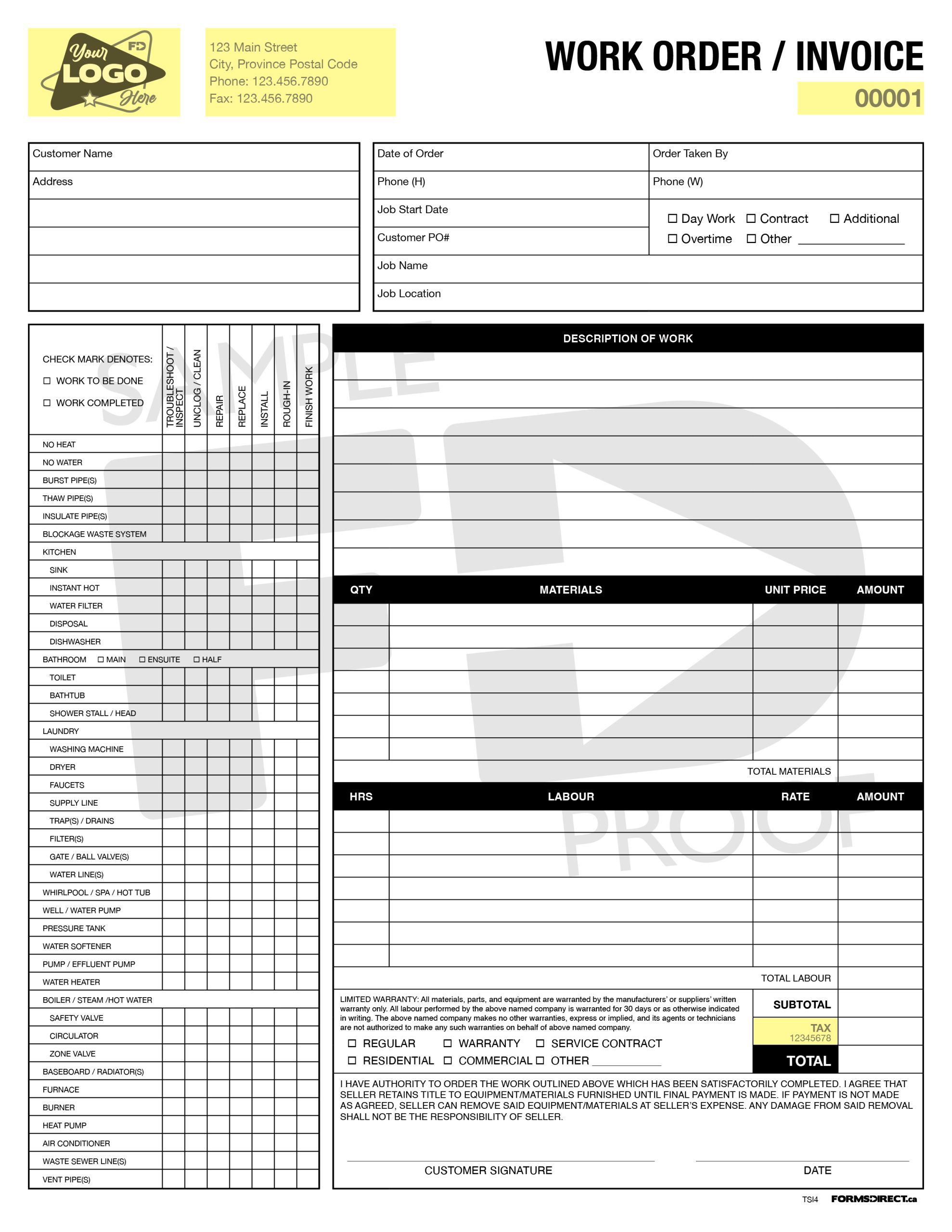 Plumbing Invoice | TSI4 - Image 2