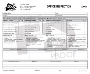 office site inspection custom safety form