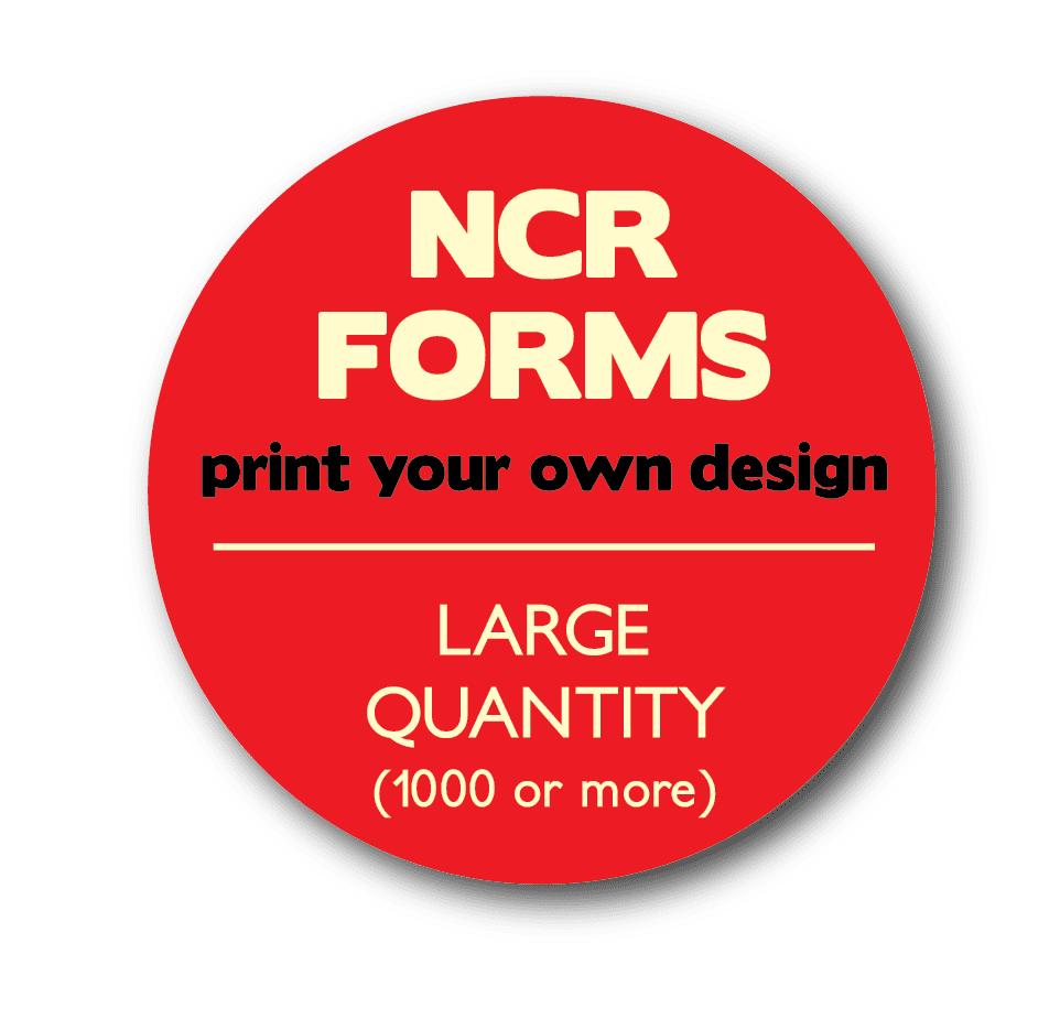 Print Your Own NCR Design Button Large Quantity